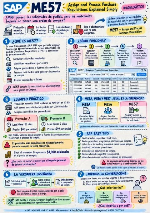 SAP ME57 | Asignar y procesar solicitudes de pedido