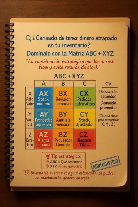 Imagen de la publicación: ¿Cansado de tener dinero atrapado en tu inventario? Descubre cómo las metodologías ABC + XYZ revolucionan tu gestión