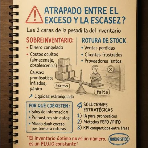 Imagen de la publicación: ¿Atrapado entre el EXCESO y la ESCASEZ? Las 2 caras de la pesadilla del inventario