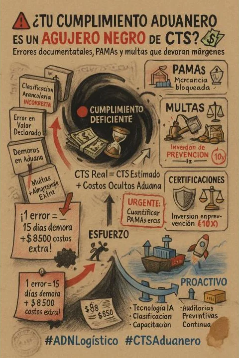 ¿Tu Cumplimiento Aduanero ES UN AGUJERO NEGRO en tu CTS? Descubre cómo drenan tus márgenes