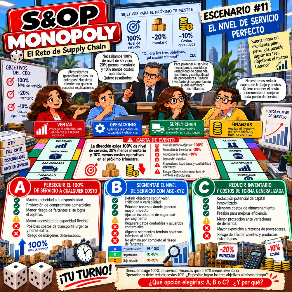 Escenario #11: El nivel de servicio perfecto
