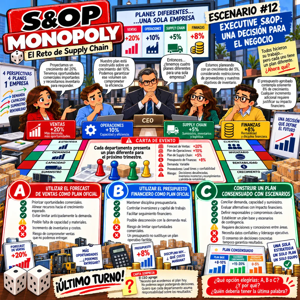 Escenario #12: Executive S&OP, una decisión para el negocio