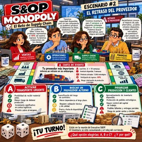 Escenario #2: El proveedor se retrasa