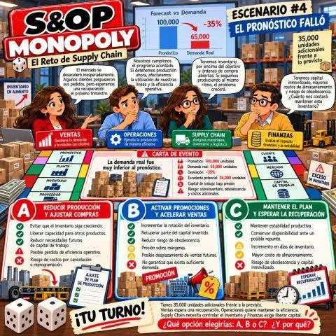Escenario #4: El pronóstico falló