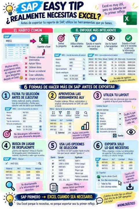 Imagen de la publicación: SAP Easy Tip | ¿Realmente necesitas Excel?