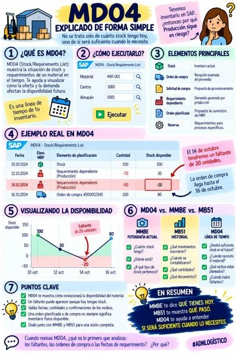 SAP MM | MD04 explicado de forma sencilla