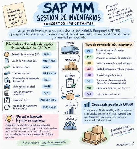SAP MM – Gestión de Inventarios: conceptos importantes