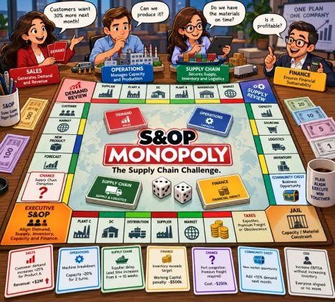 ¿Y si el S&OP fuera una partida de Monopoly?